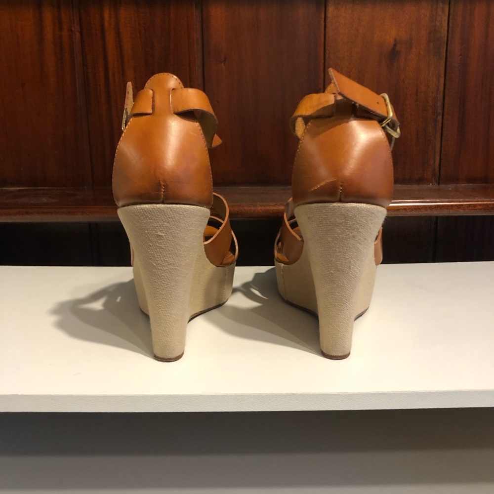 Jcrew Leather Platform Wedges - image 4